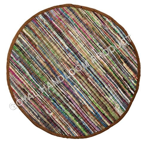 Cotton Chindi Round Rug