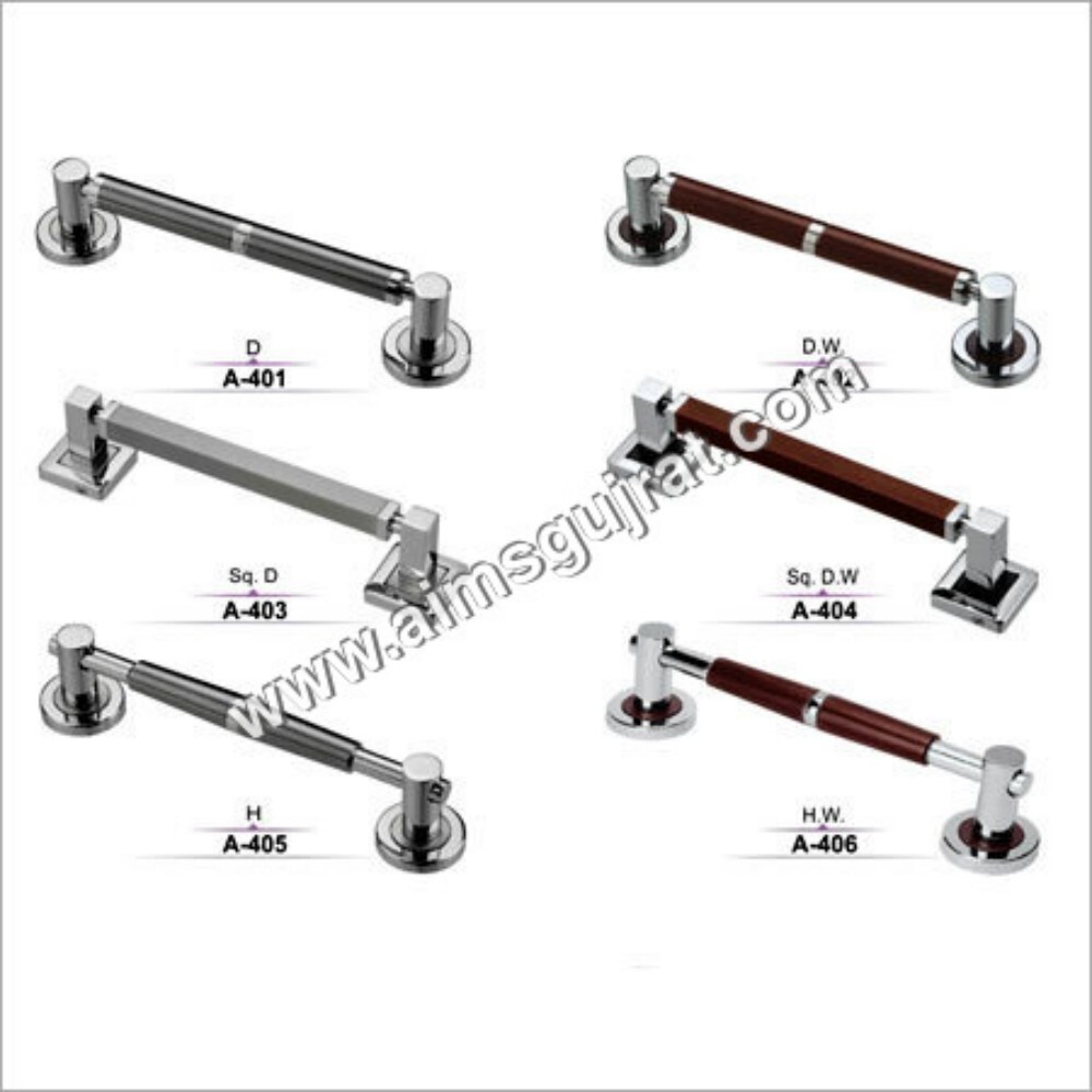 SS Door Handles - Stainless Steel, 4-8 Inch Size , Silver and Brown Finish, Durable and Alluring Design