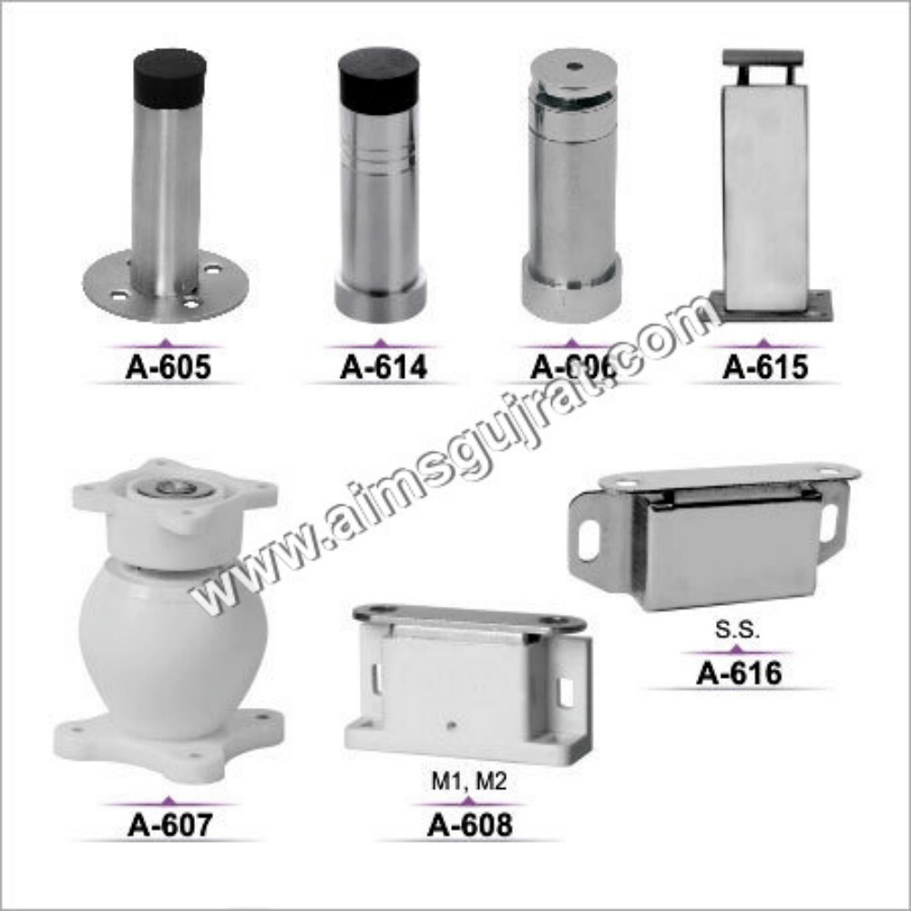 Door Magnet - Stainless Steel, 2-6 Inch Size, Silver Color | Strong Magnetic Attraction for Smooth Opening and Closing