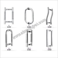 Ss Glass Door Handles - Color: Silver