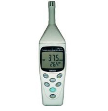 Digital Thermo Hygro with Data Logging BP-919 - 150x40x20 mm, White, LCD, ±1°C/±3% Accuracy | Data Logging, Dual Display, Alarm Alert, Dew Point, Wet Bulb Measurement
