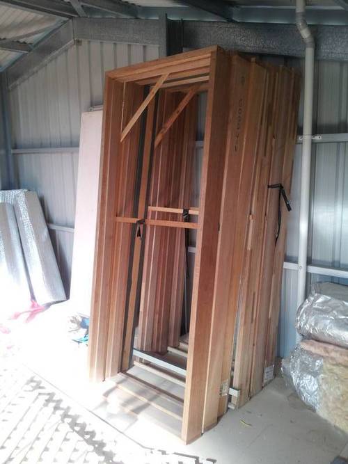 Door Frame - Wood, Variable Size, Unfinished | Durable, Termite Resistant, Strong, Easy Installation