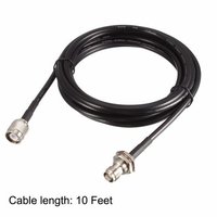 DIN male to DIN male right angle half inch 5 meters super flexible cable