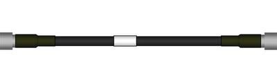 DIN male to N male quater inch LDF cable