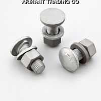 Hot Dip Galvanised Button Head Bolt With Nut