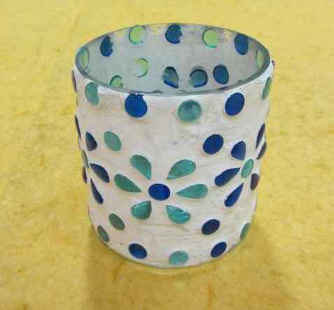 Misc Handifraft Glass mosiac chips t light 