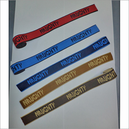 Multi Color Elastic Name Tapes