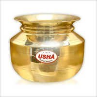 Brass Handi - Brass, 12-18 Cm Height, 10-15 Cm Diameter | Corrosion Resistant, Exquisite Finish, High Strength, Long Lasting Shine