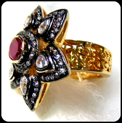 Flower Finger Ring