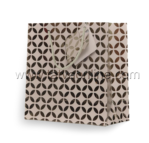 Silver Paper Gift Bag Stand Up Pouch