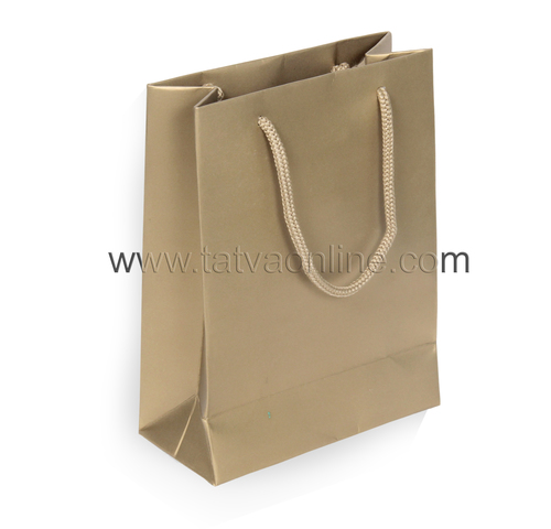 Plain Gold Paper Gift Bag