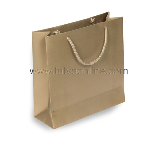 Plain Golden Paper Bag Stand Up Pouch