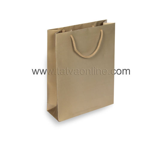 Handmade Golden Paper Bags Stand Up Pouch