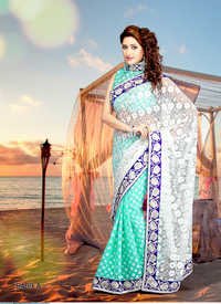 Resham Work Saree