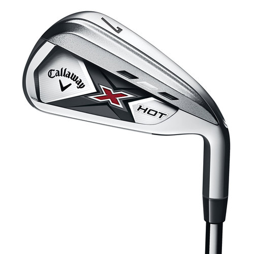 Callaway X Hot Iron Set - Forged Steel, Silver, Regular/Stiff/X-Stiff Flex | Long Distance, Accurate Shots, Enhanced Control, Crisp Feel
