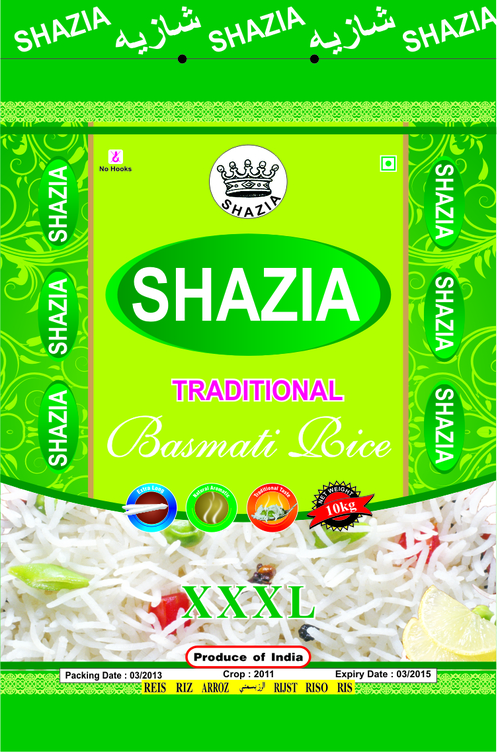 Traditional Basmati Rice - Green, 7.50mm Grain Length, 2-2.5x Elongation | Easy to Cook, Uniform Grains, Superior Aroma