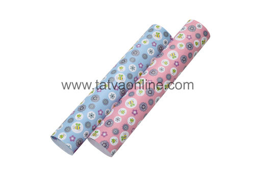 Sky Blue And Pink Wrapping Paper Rolls