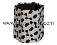 Tatva Desk Pen Holder - Hexagonal Shape, 4-10 Inch Size | Eco-friendly, Geometric Print Design, Foldable Premium Quality