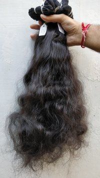 Natural Indian Human Hair Length: 18 Inch (in)