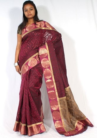 Designer supernet banarasi saree