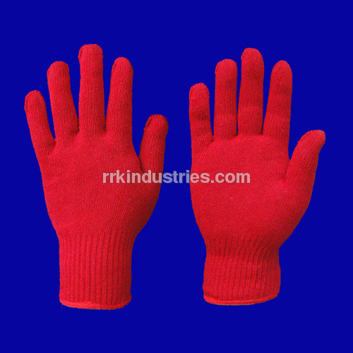 Polyester Cotton Seamless Knitted Gloves