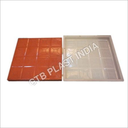 Square Designer Chequered Tiles Moulds