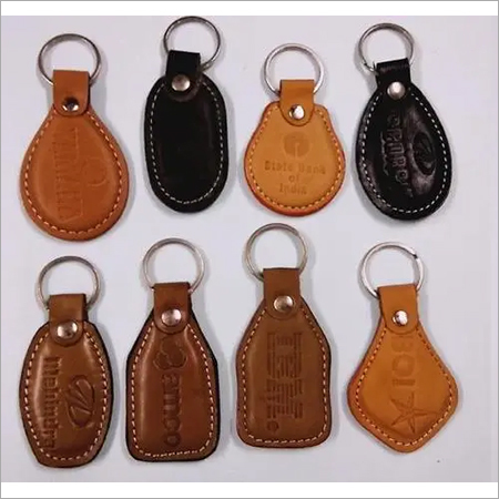 Glossy Leather Keyring