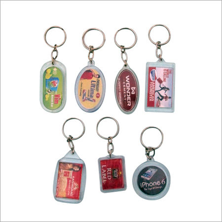 Digital print Crystal Keychains