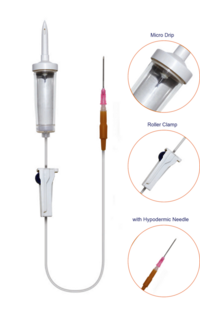 Micro Drip Set with Built in Airvent