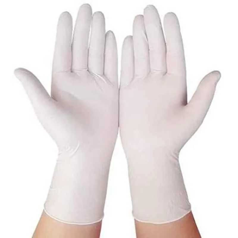 Latex Examination Gloves - Natural Rubber Material, Waterproof Design | High Tactile Sensitivity and Flexibility for Precise Medical Procedures