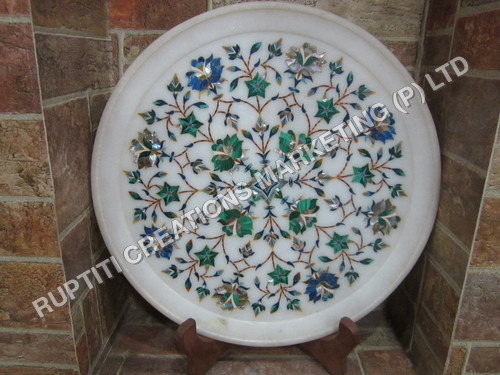 Marble  Meenakari  Plate