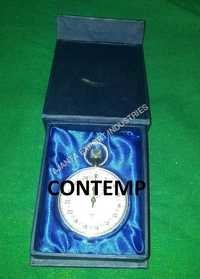 Diamond Mechanical Stopwatch 60 Seconds Per Turn - Brass Chromium-plated, 70x50x16mm , 1/5 Second Recorder, 30 Minutes Timing, 13 Jewels Mechanism