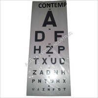 New Snellen Plastic Eye Test Wall Eye Chart 22 Usage: For Hospital