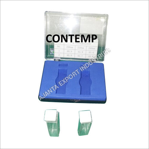 SET OF 2 QUARTZ CUVETTES 10MM CUVETTE CELL SPECTROMETER