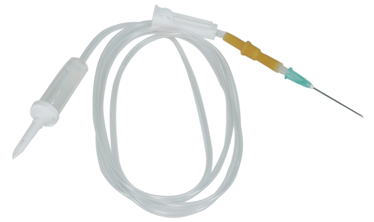 Infusion Set Eco (Without Airvent) - Plastic Material , Manual Operation, Portable Design for Hospital Use