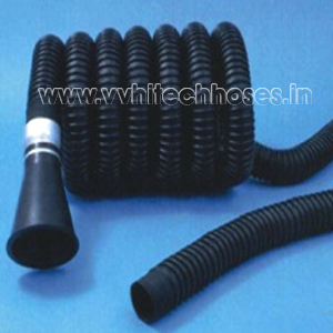 Rubber Hose - EPDM Rubber 76-152mm Black, Reinforced Polyester Wire, Heat Resistant, Crush Proof, Flexible, Smooth Bore