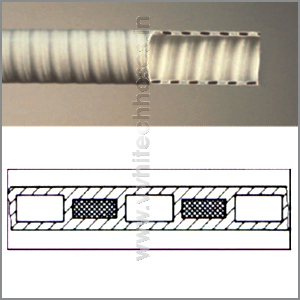 SEBS Hose - SEBS & PP Double Walled, 8mm I.D. ±0.5, Grey, Flexible, Easy To Clean, Vacuum 250mbar