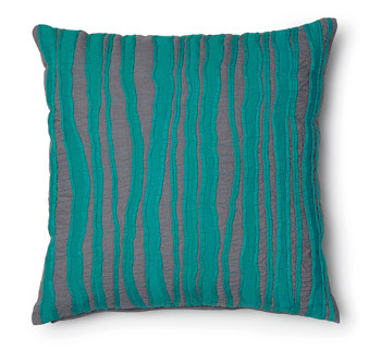 Applique cushion - cotton -linen