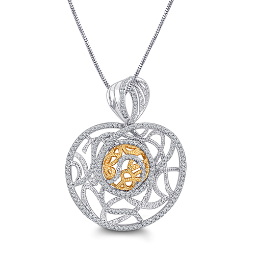 Contempory Designer Diamond Pendant