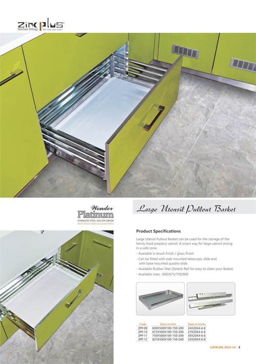Large Utensil Pullout Basket