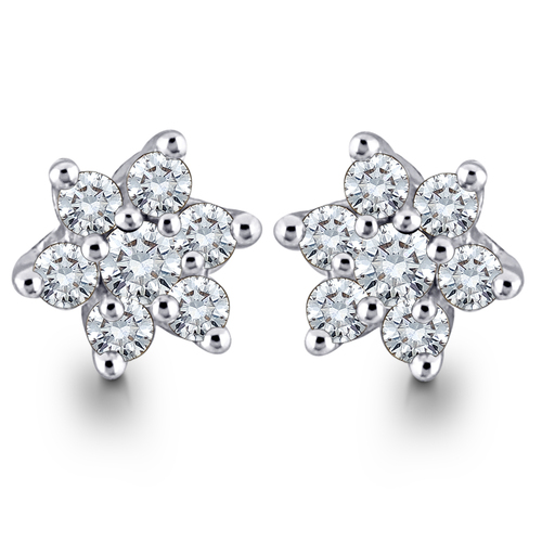 Sparkling Star Shape Diamond Earring