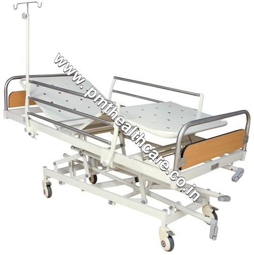 Auto Functional ICU Bed - Stainless Steel, 2070 mm x 980 mm x 510 mm to 740 mm, Electric | Foldable, 5 Castors, Portable, Corrosion Resistant, Designed for Patient Comfort