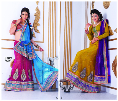 Lehenga style sarees