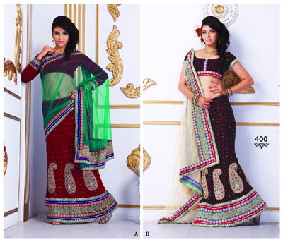 Bridal lehenga sarees