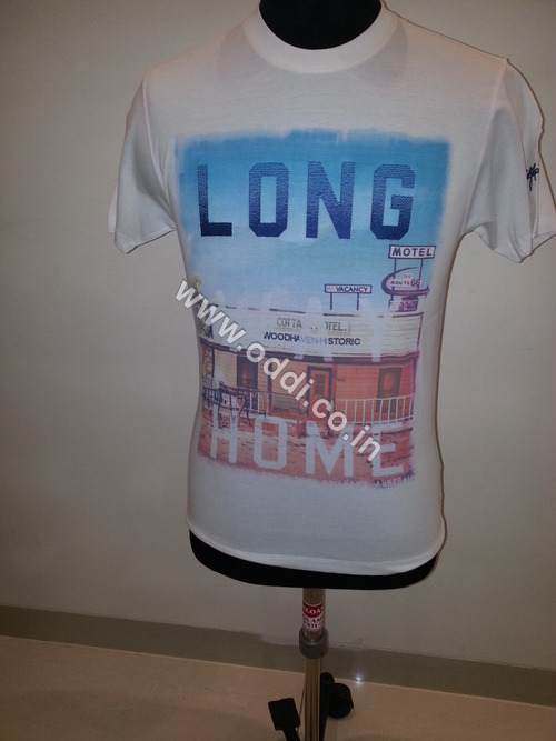 Printed Round Neck T Shirt