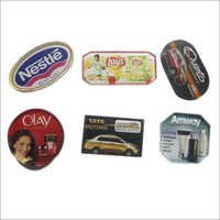 Acrelic Paperweight - Small Size, Round And Hexagon Shapes | Customizable Red And Black Color Options