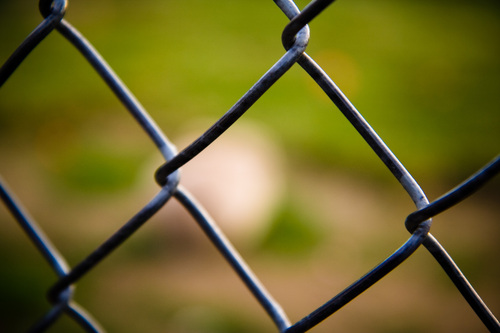 Silver Chain Link Wire Mesh