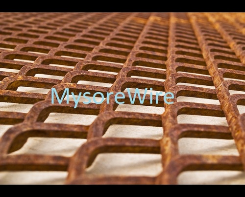 Red Hexagonal Expanded Metal Mesh