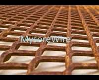 Red Hexagonal Expanded Metal Mesh