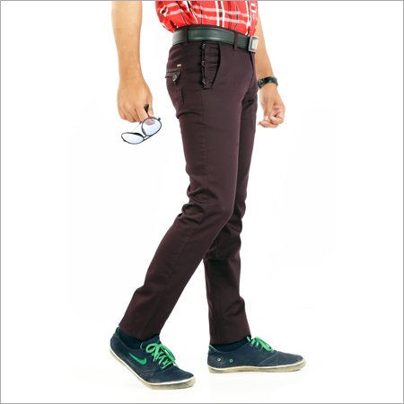Brown Slim Fit Pants